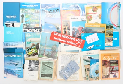 Large Group Assorted Air Travel Ephemera