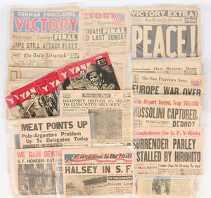 Collection of 20th c. Newspapers & Ephemera