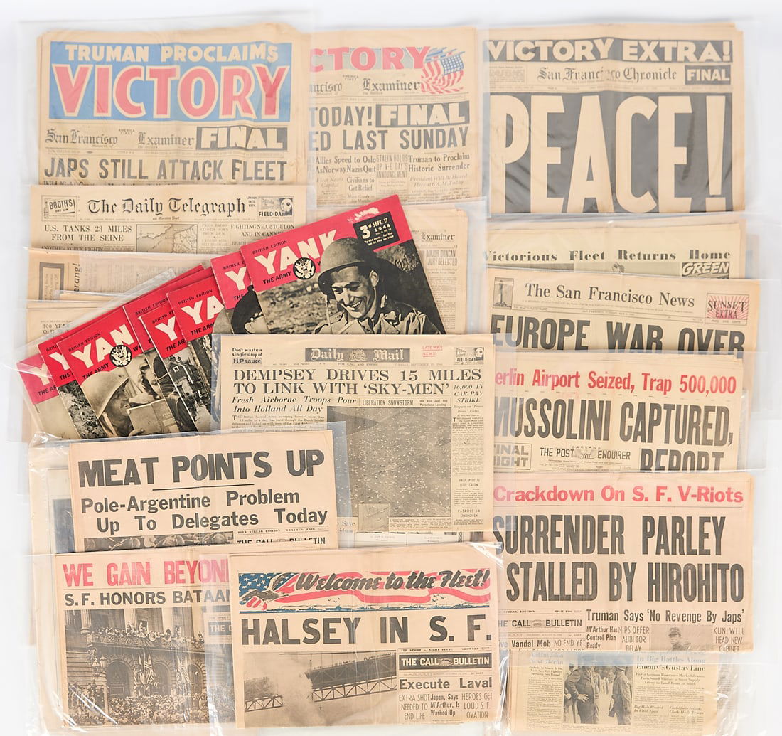 Collection of 20th c. Newspapers & Ephemera (1 of 5)