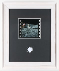 Apollo 16 Charlie Duke Lunar Surface Cloth Fragment