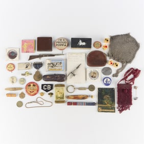 Group of Souvenirs and Militaria