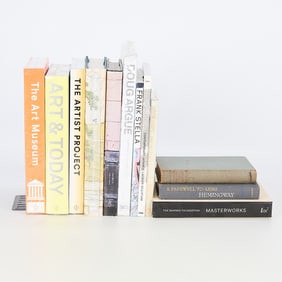 Collection of 12 Fiction and Art Books