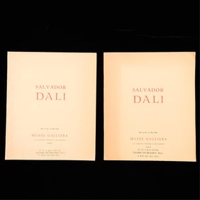 2 Catalogs for Salvador Dali Exhibitio "100 Aquarelles pour la Divine Comedie",