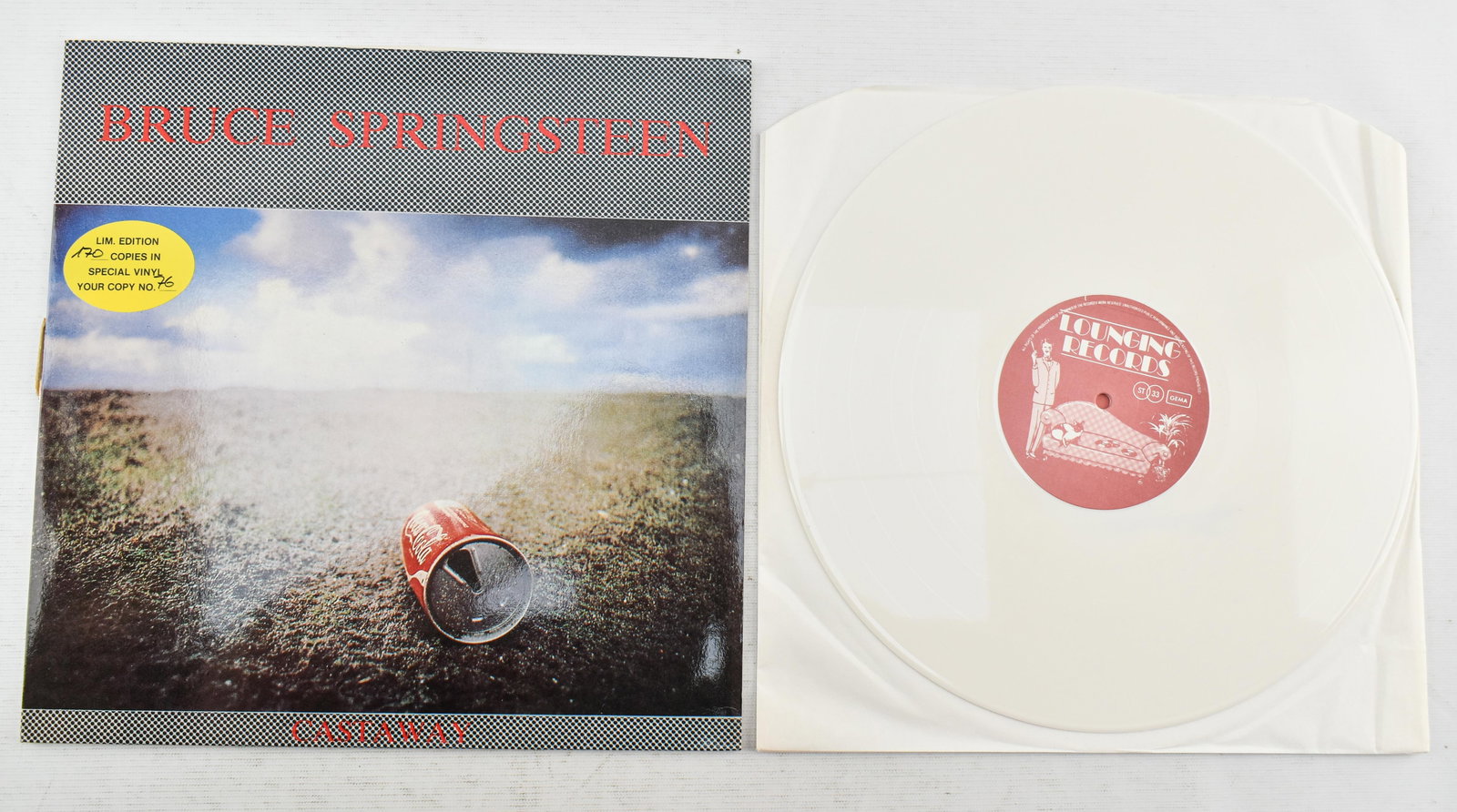 Bruce Springsteen Castaway Lim.Ed. White Vinyl 76/170 Record (1 of 5)