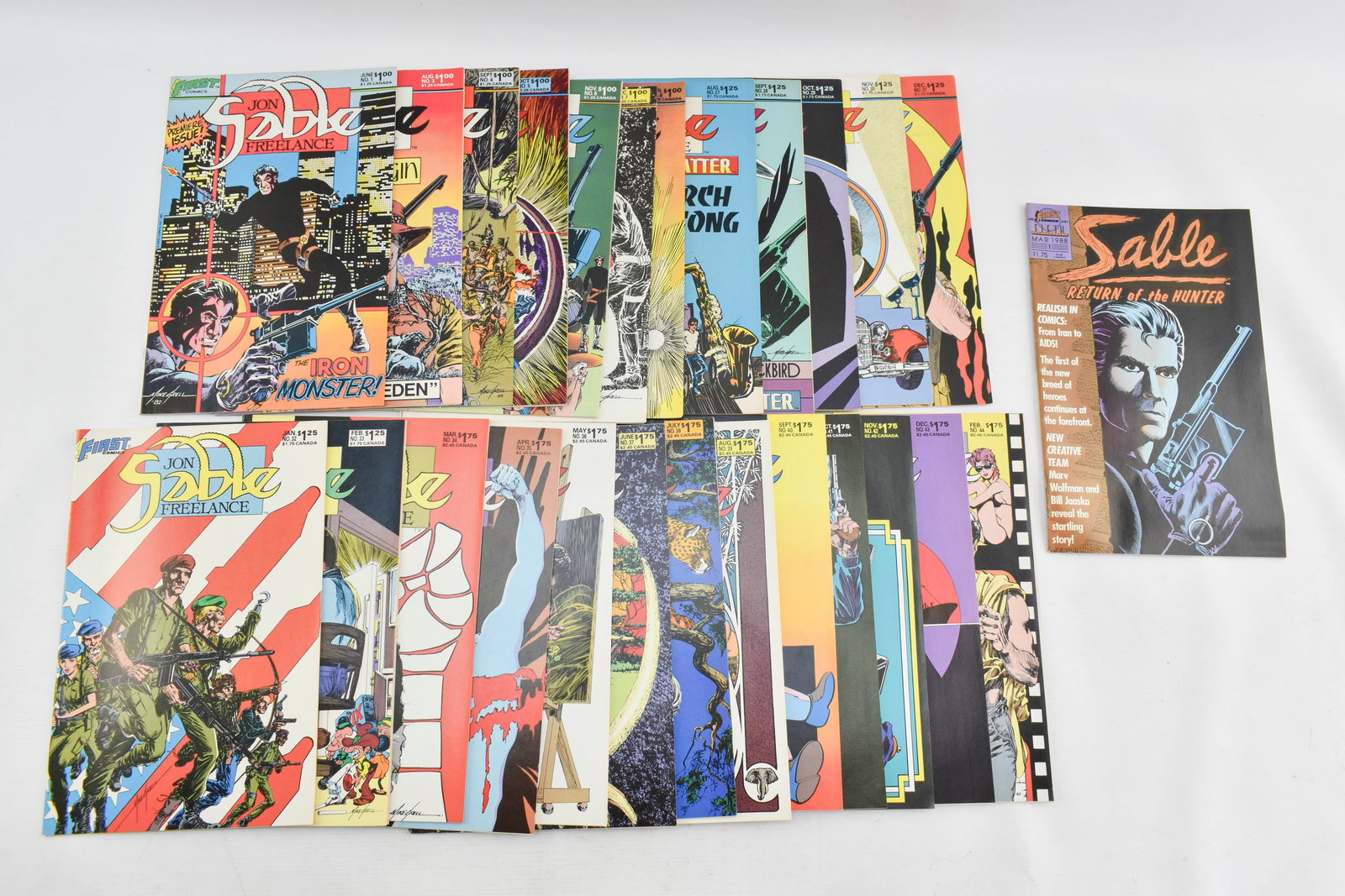 Grp 26 DC Comics Jon Sable Freelance - Bronze/Copper Age (1 of 8)