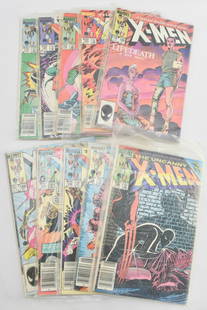 20 Marvel Comics "The Uncanny X-Men", Issues 177-196: Group of 20 consecutive, bronze age issues of Marvel Comics "The Uncanny X-Men" spanning from issues no. 177-196. Published from 1983-1985. Some issues bagged 2 or 3 issues in single bag.10 x 6.5