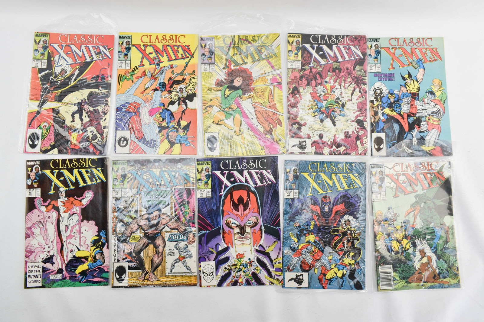 10 Marvel Comics "X-Men Classic", Issues 11-20 (1 of 8)