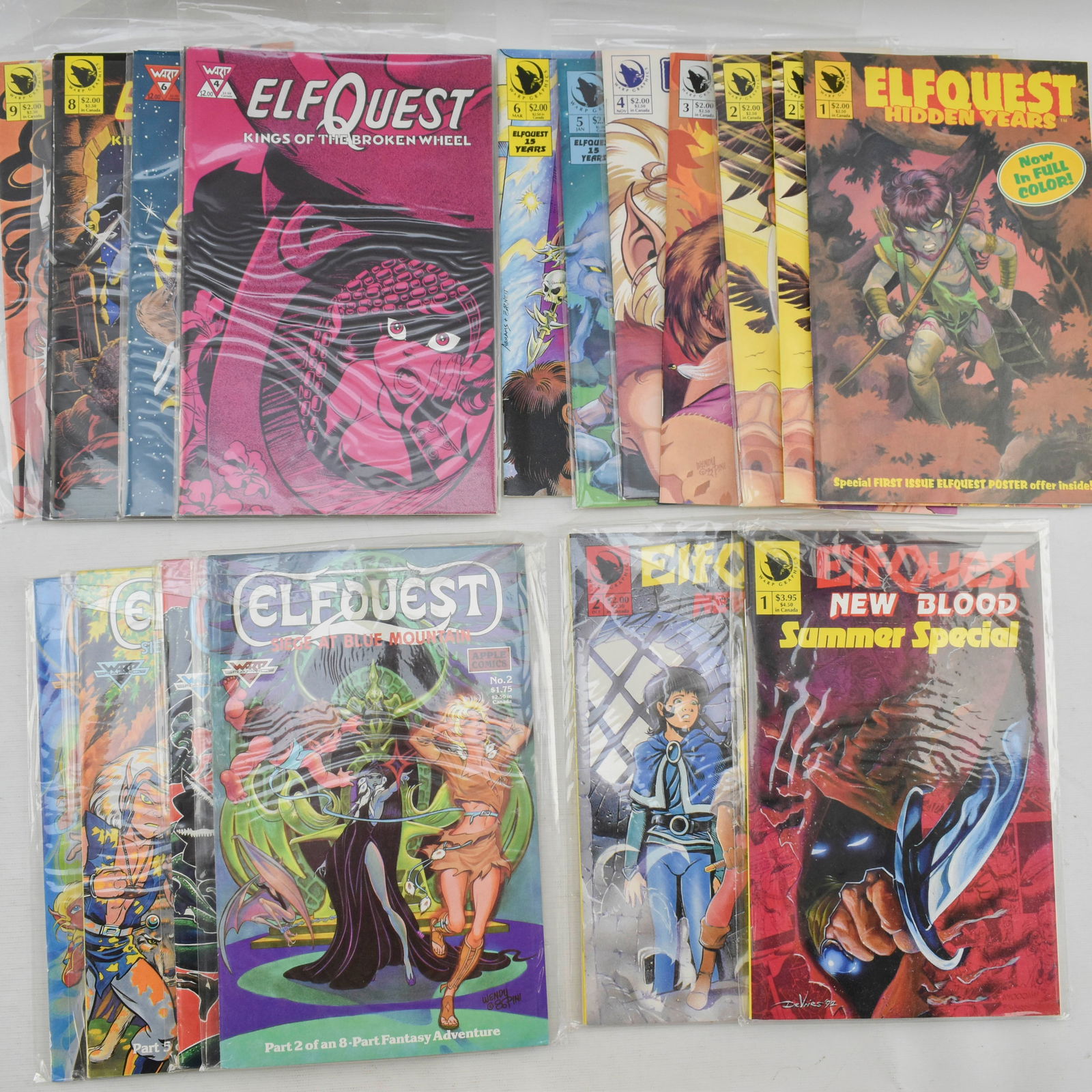 Grp 23 Warp Graphics Elf Quest Comic Books (1 of 8)