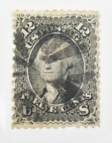 1868 US Scott #90 12 Cent George Washington Stamp