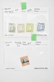 Stamp Collection - Iceland Scott #143 & #195-98(4)