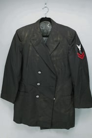 U.S. Navy Double Breasted Black Officer's Jacket