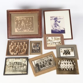 Group of 9 Vintage Sports Photographs