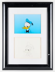 Donald Duck Animation Cel & Drawing