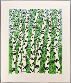 Neil Welliver "Birches" Serigraph