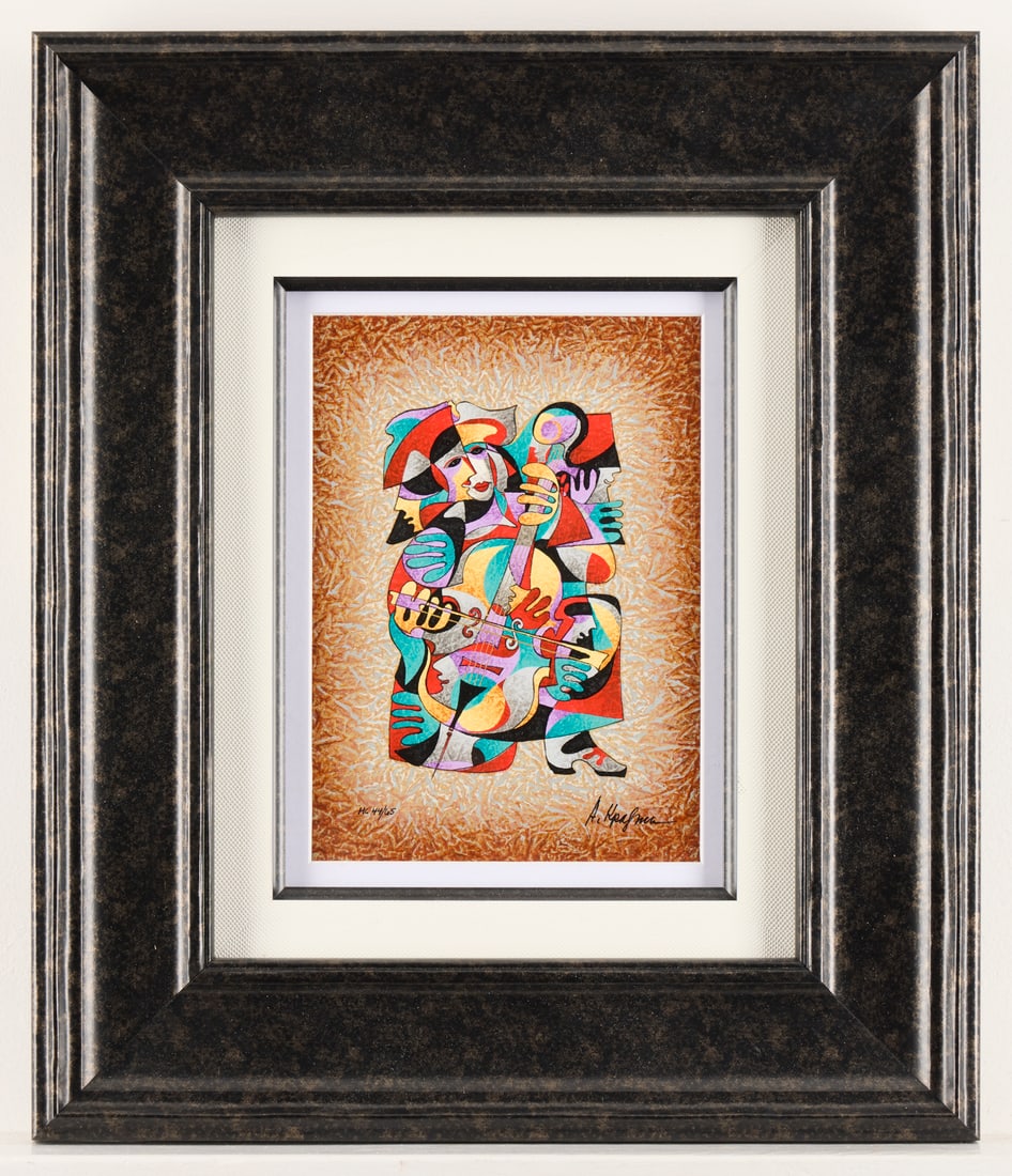 Krasnyansky Abstract "Cello Solo" Serigraph HC 45/66 (1 of 5)