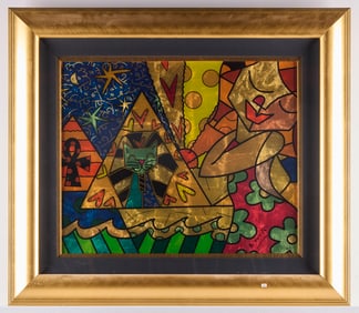 Romero Britto "Golden Age" Print