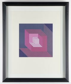 Victor Vasarely "Axomett" Serigraph S/N