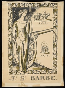 Jean Charlot "St. Barbara" Lithograph