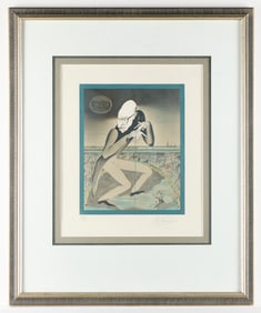 Mikhail Chemiakin Portrait of Igor Stravinsky Lithograph