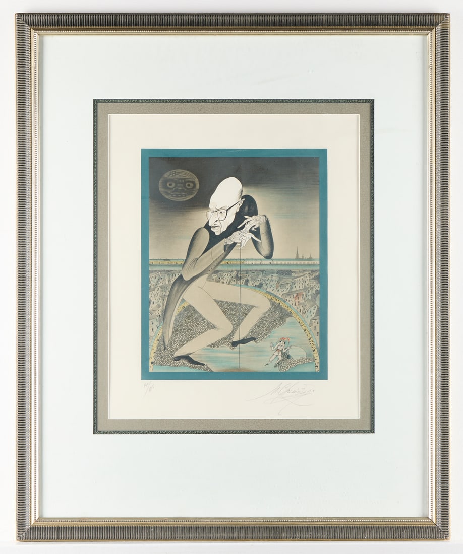 Mikhail Chemiakin Portrait of Igor Stravinsky Lithograph (1 of 4)