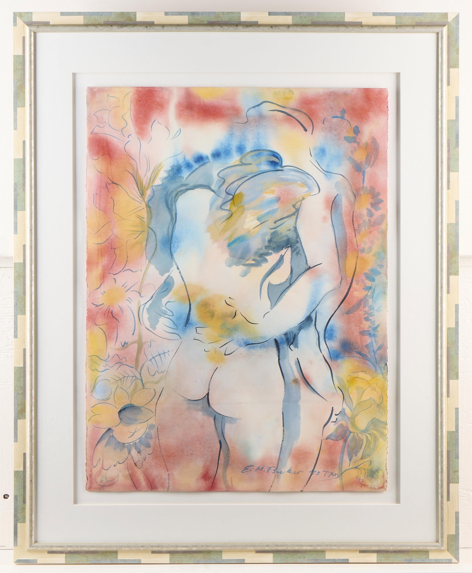 Signed Elizabeth M. Becker Watercolor Painting (1 of 4)