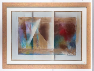 Dennis Frings Abstract Painting on Paper