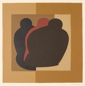 Jeno Barcsay "Harom figura (3 Figures) Print