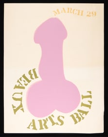 Beaux Arts Ball Phallic Poster