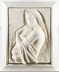 Bill Mack "Tenderness" Bonded Sand Relief Sculpture