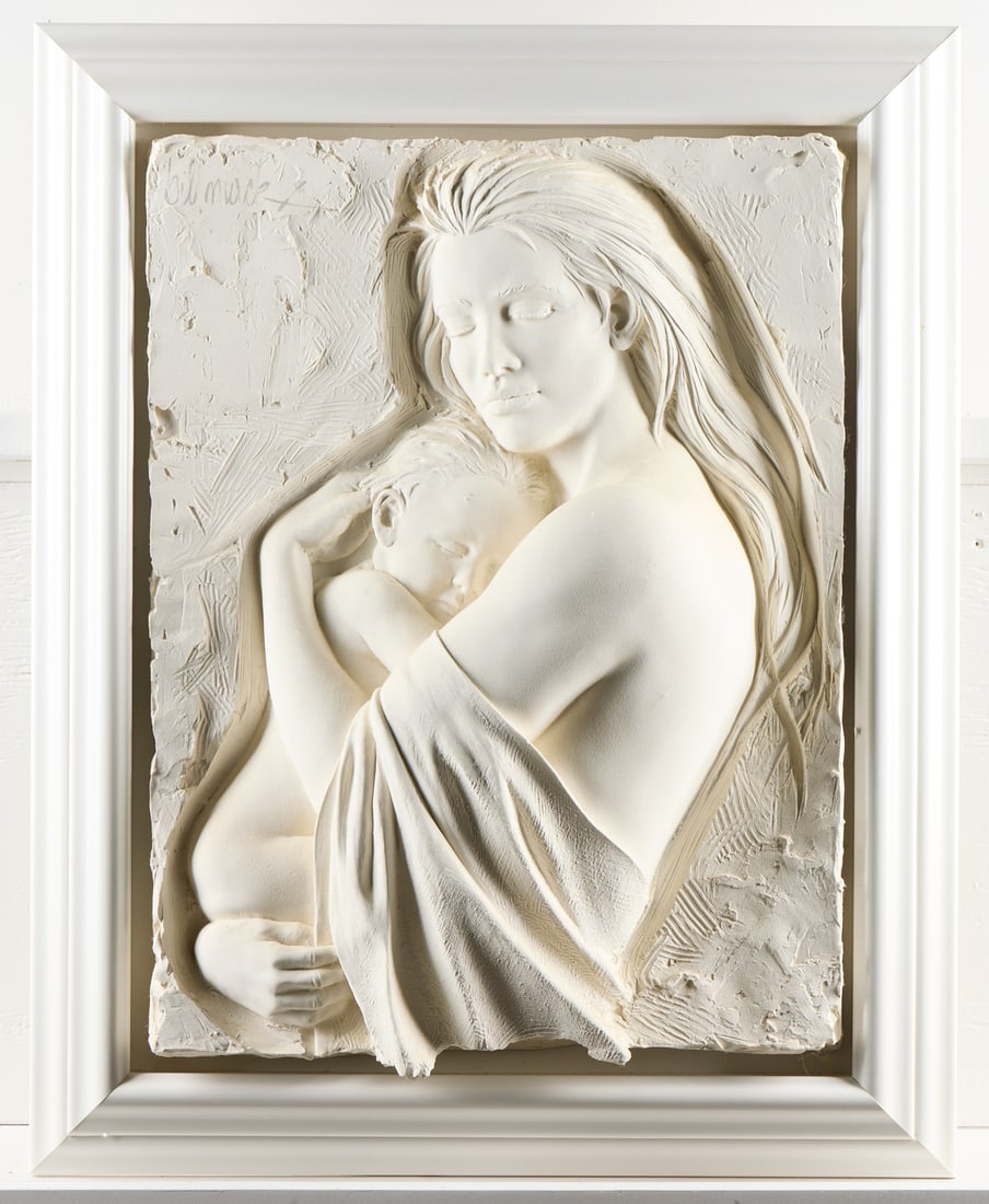 Bill Mack "Tenderness" Bonded Sand Relief Sculpture (1 of 4)