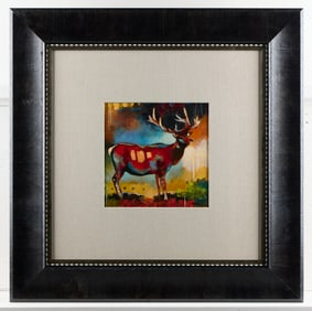 John and Elli Milan Stag Mixed Media