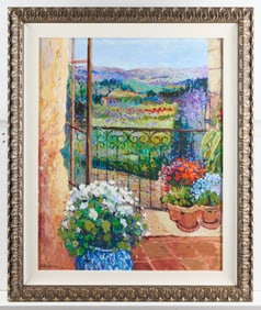Ellen Diamond Giclee "A View from the Balcony" Print 2017