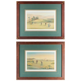 2 Harold Ellis "Historic Golf Courses" Prints