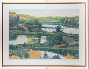 Gordon Mortensen "October" Woodcut S/N