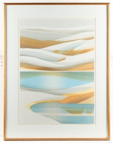 Ken Wakeshima "Snow Lake" Serigraph S/N