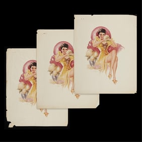 3 Charles Rubino Pinup Prints