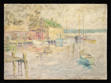Howard Carter Waterfront Painting