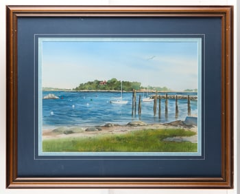 Mark Johnson Lake WC Landscape Painting