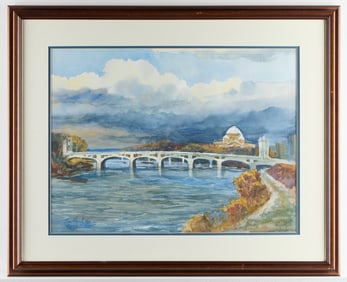 Sue Hand "Draw to the River" Watercolor