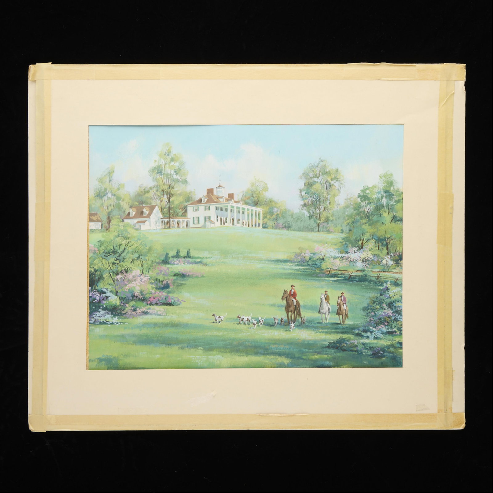John Berkey Landscape w/ Horses Painting (1 of 4)