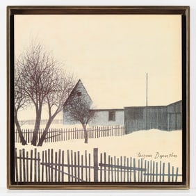 Jacques Deperthes Giclee of Winter Landscape