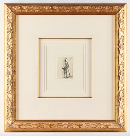 Armand Durand After Rembrandt Ragged Peasant Etching
