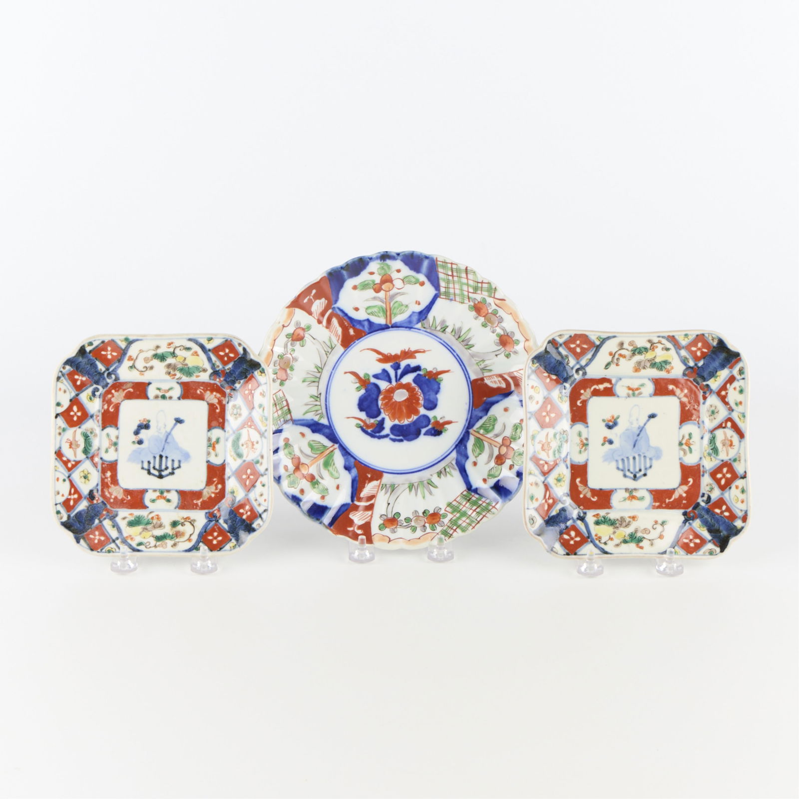 3 Japanese Imari Plates (1 of 6)