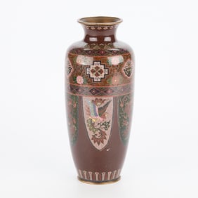 Japanese Meiji Cloisonne Vase