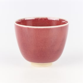 Contemporary Japanese Oxblood Ceramic Cup
