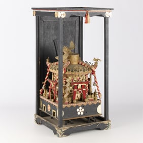 Japanese Folk Art Pagoda Lantern Model