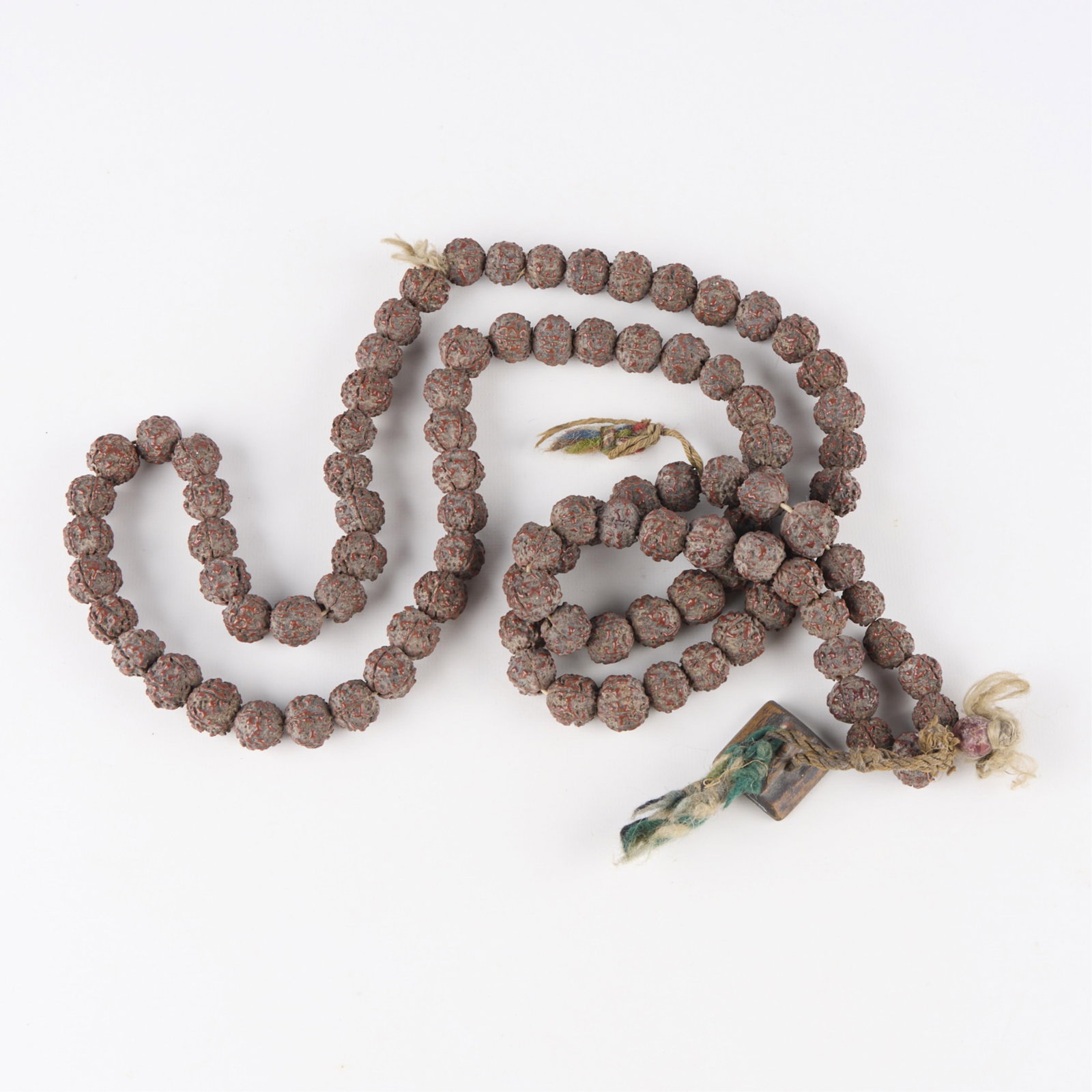 Tibetan Buddhist Rudraksha Style Prayer Bead Necklace (1 of 2)
