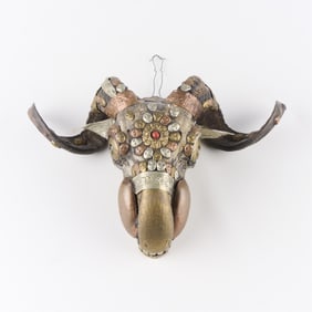 Tibetan Buddhist Ritual Goat Skull Kapala