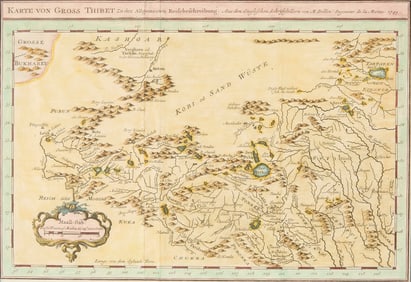 1749 German Map of Greater Tibet