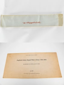 Tibetan Text & Errata Sheet for England, Nepal, Tibet, China -- 1765-1958